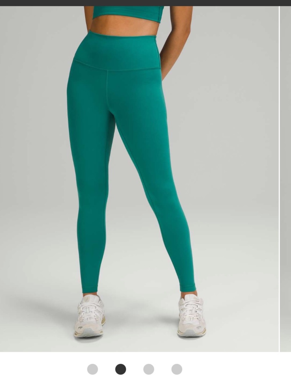 Lululemon Wunder Train High-Rise Leggings Teal Lagoon Size 10 Cropped 21” Inseam